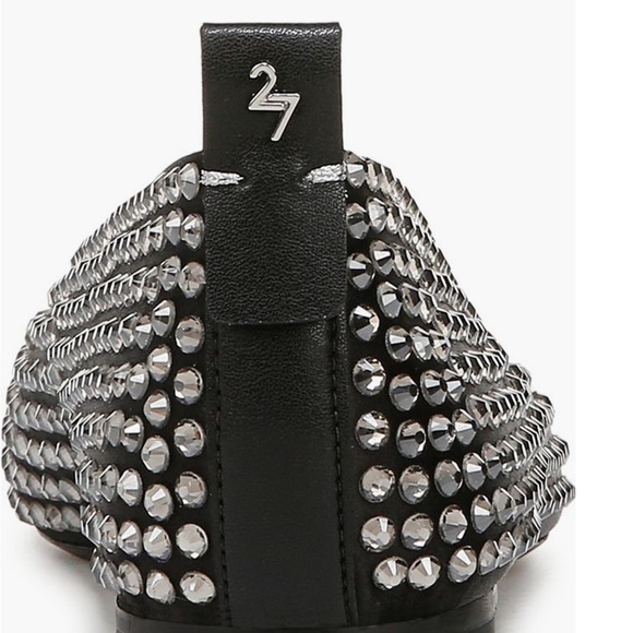 Naturalizer Black and Silver Studded Flats - Picture 3 of 8